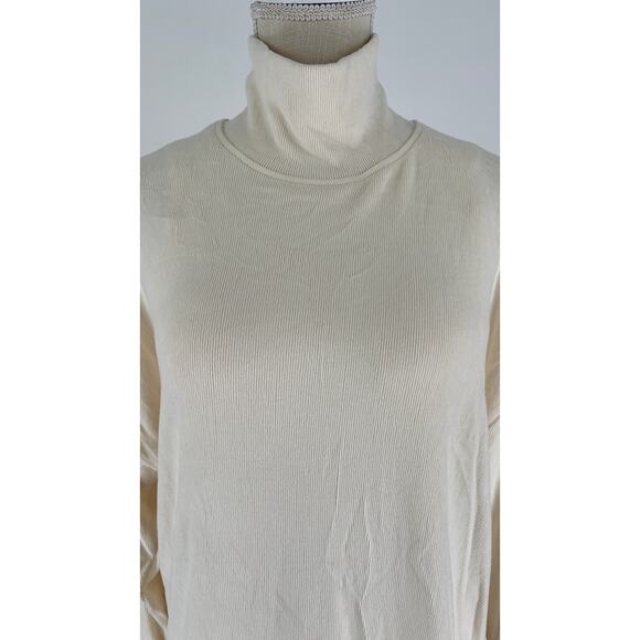 Klassy Network Turtleneck Oversized Sweater Brami Cream Womens Size Small - Picture 5 of 14